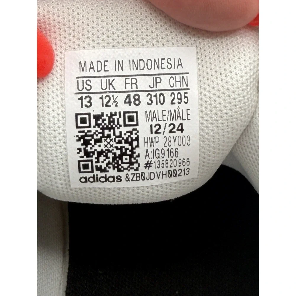 Adidas Advantage 2.0 Sneakers,Men's 13, EU 48, White IG9166,NEW/BOX DAMAGED